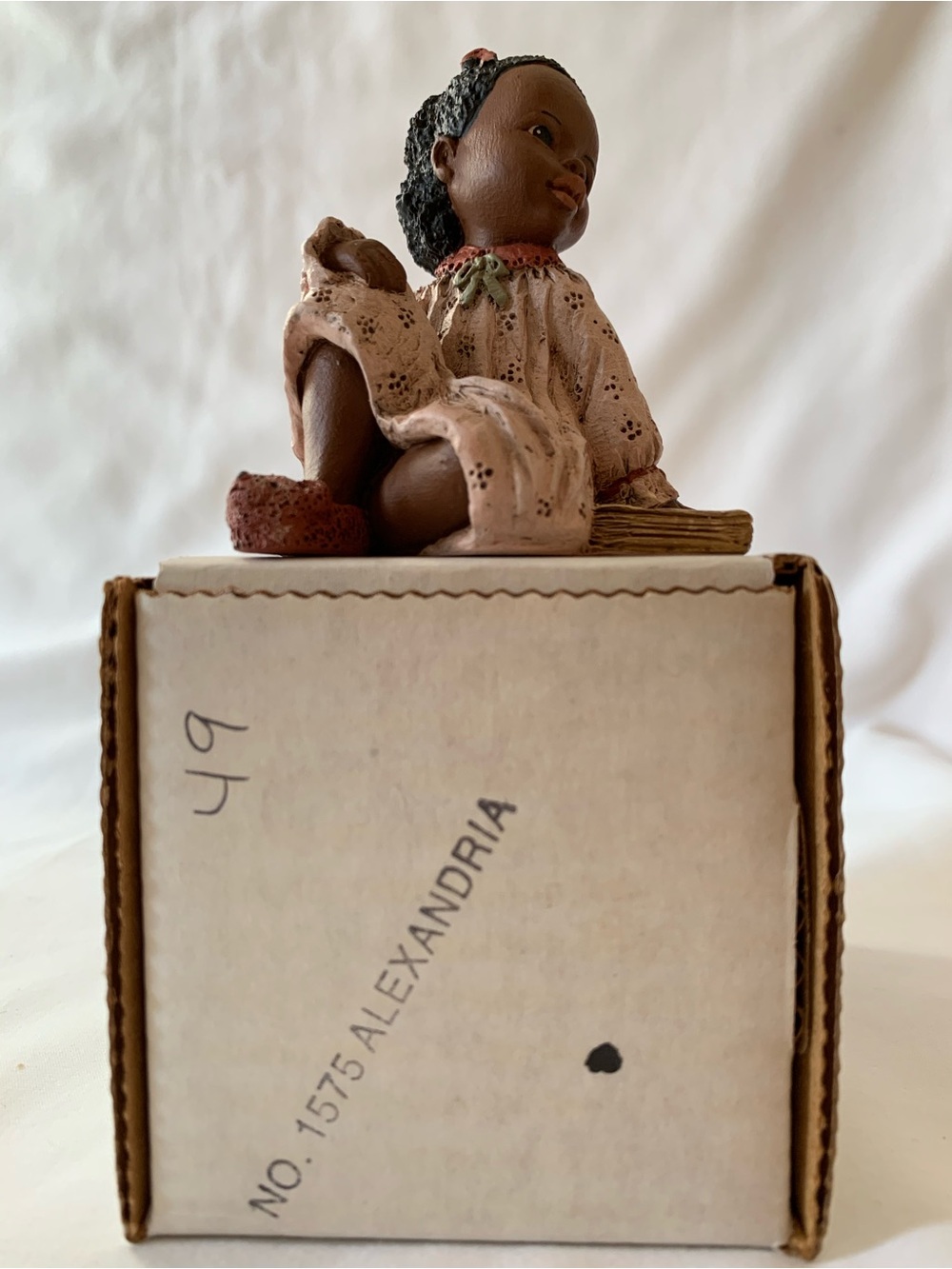 All God’s Children “Alexandria” #1575 Figurine- Miss Martha Holcombe, Box & COA